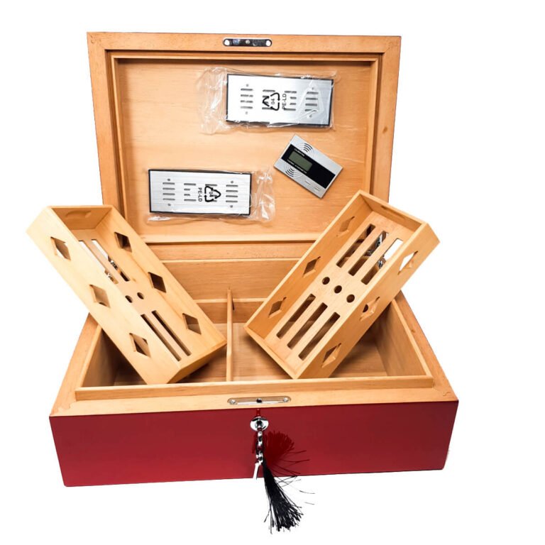 Cigar Humidor Red