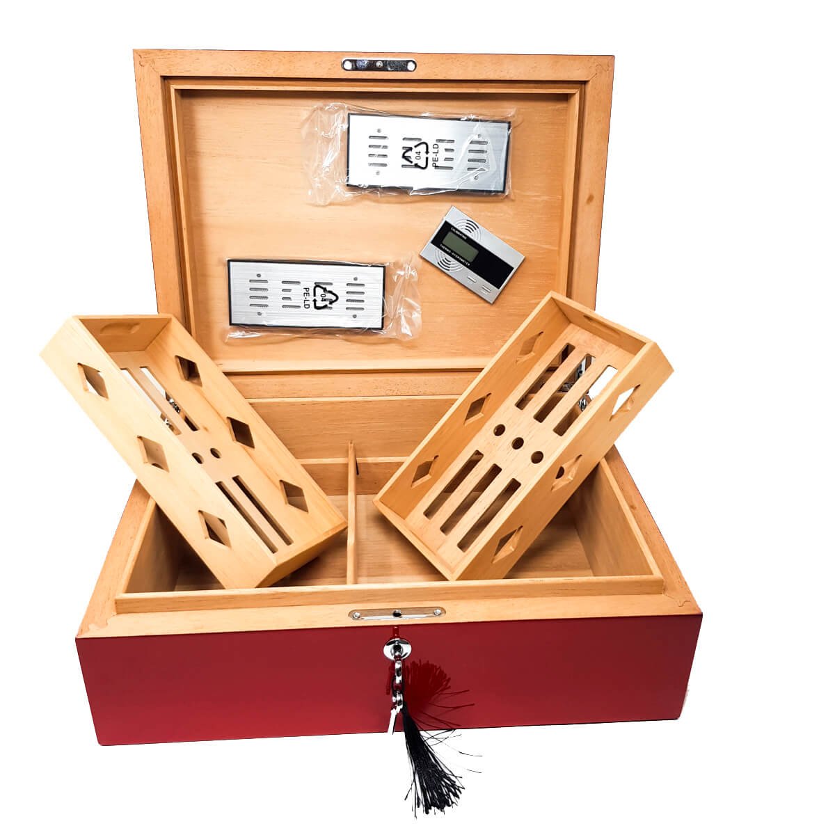 Cigar Humidor Red