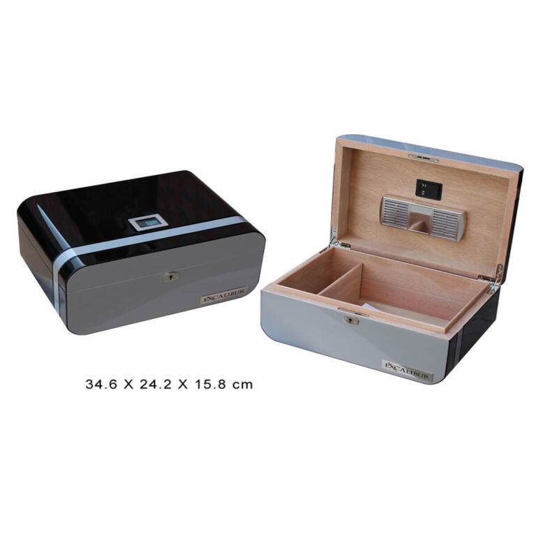 Black Cigar Humidor Glossy finish