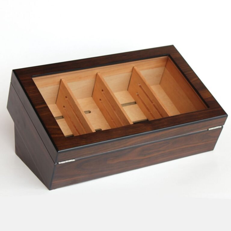 Cigar Humidor-glass on top