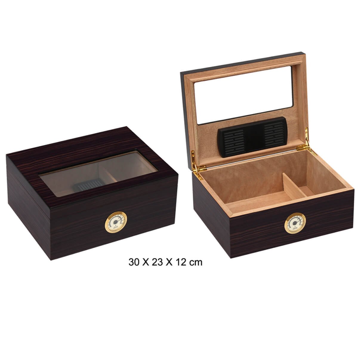 Humidor with glass window