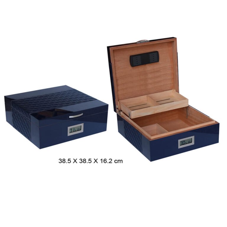 Blue Cigar Humidor Glossy finish