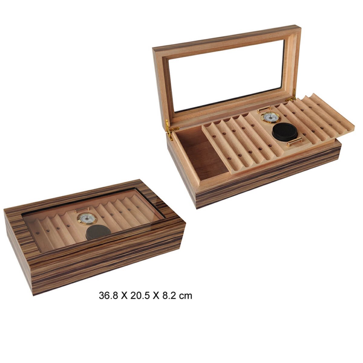 Humidor with Glass Window
