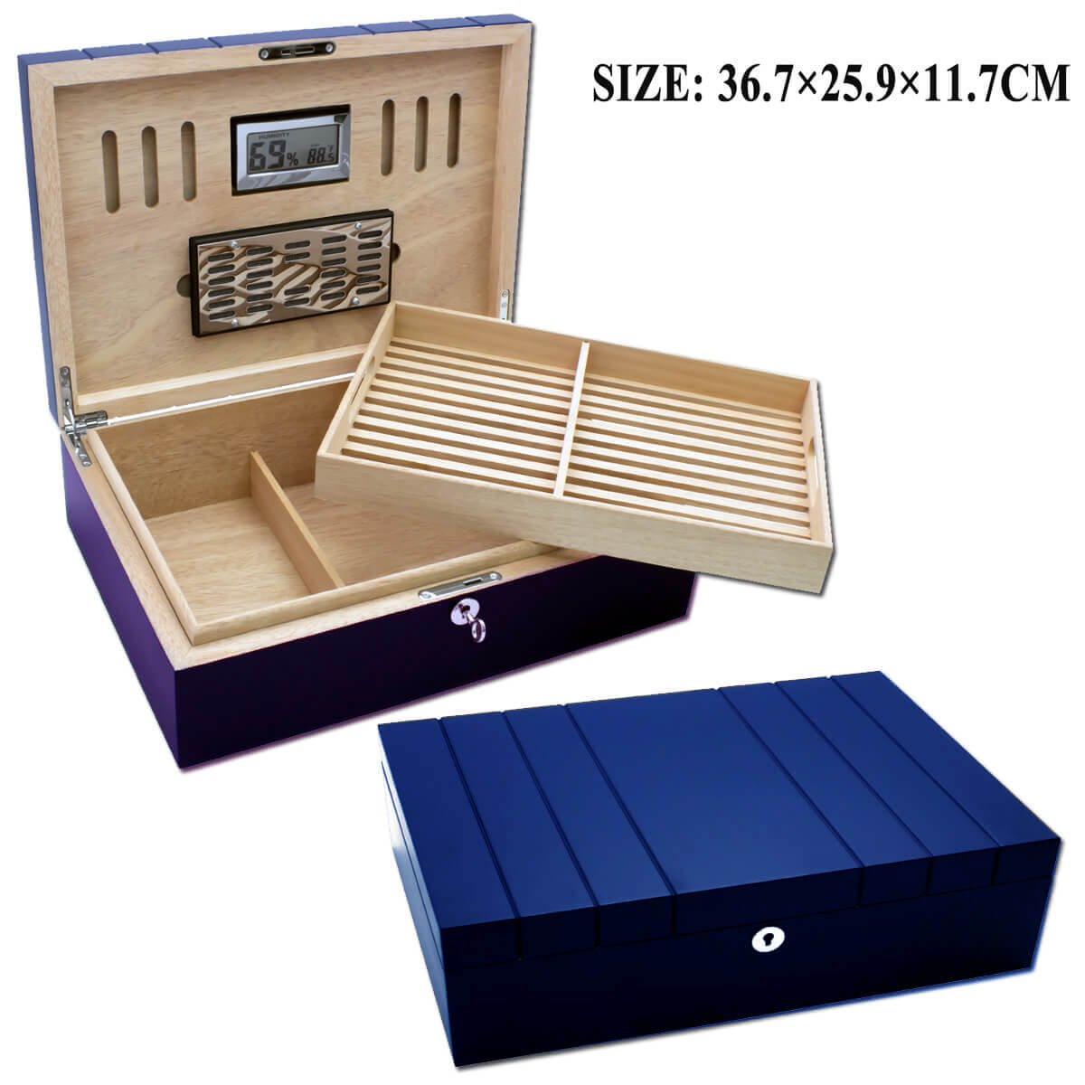 Cigar Humidor Black