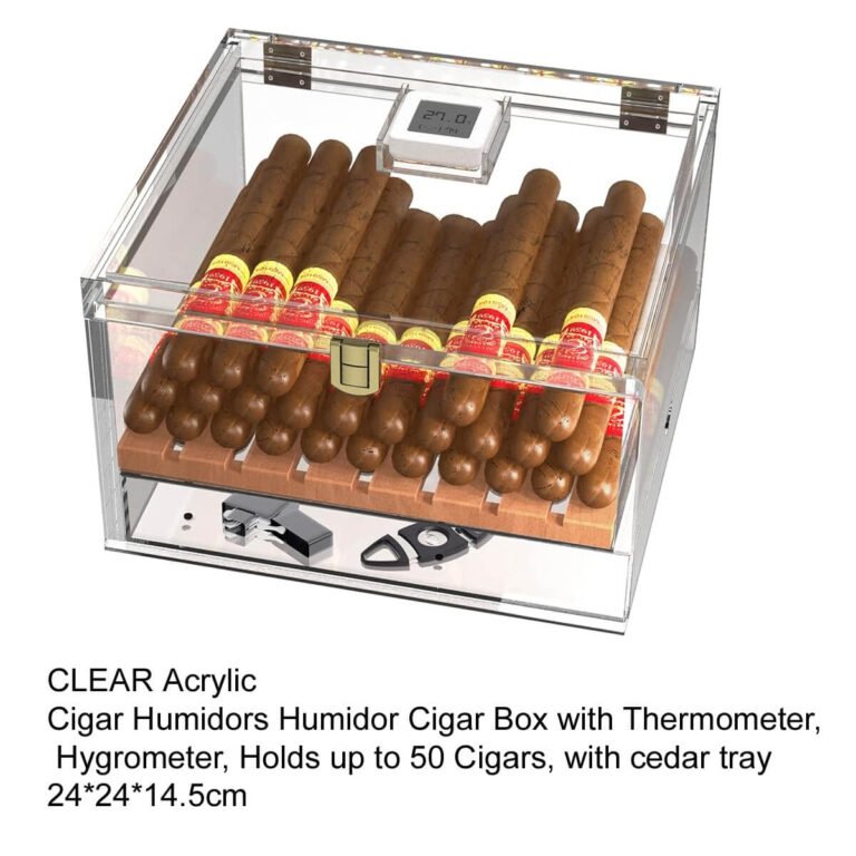 Clear Acrylic Cigar Humidor