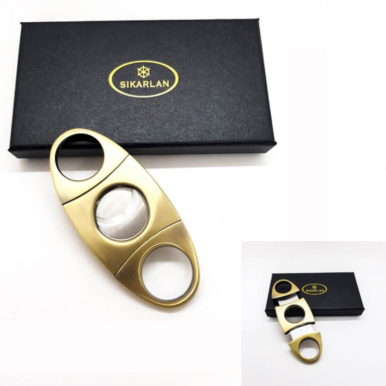 Cigar Cutter Gold Ring