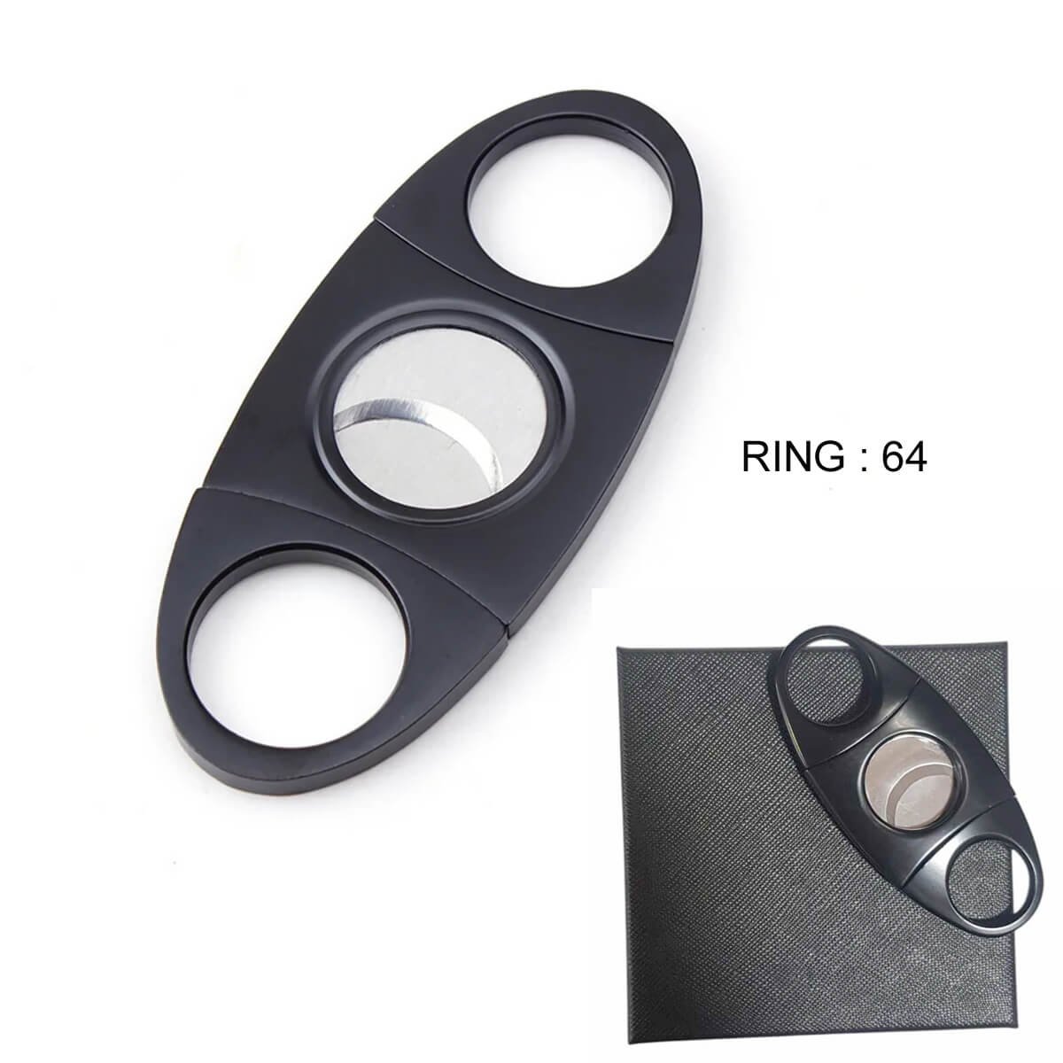 Metal Cigar Cutter Black