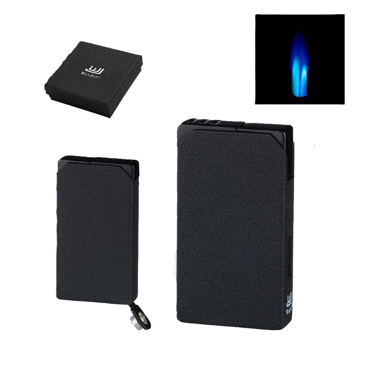 Winjet lighter 2xJet & Cigar Punch Black Crackle