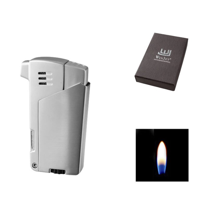 Winjet Lighter Pipe Black Chrom Brushed