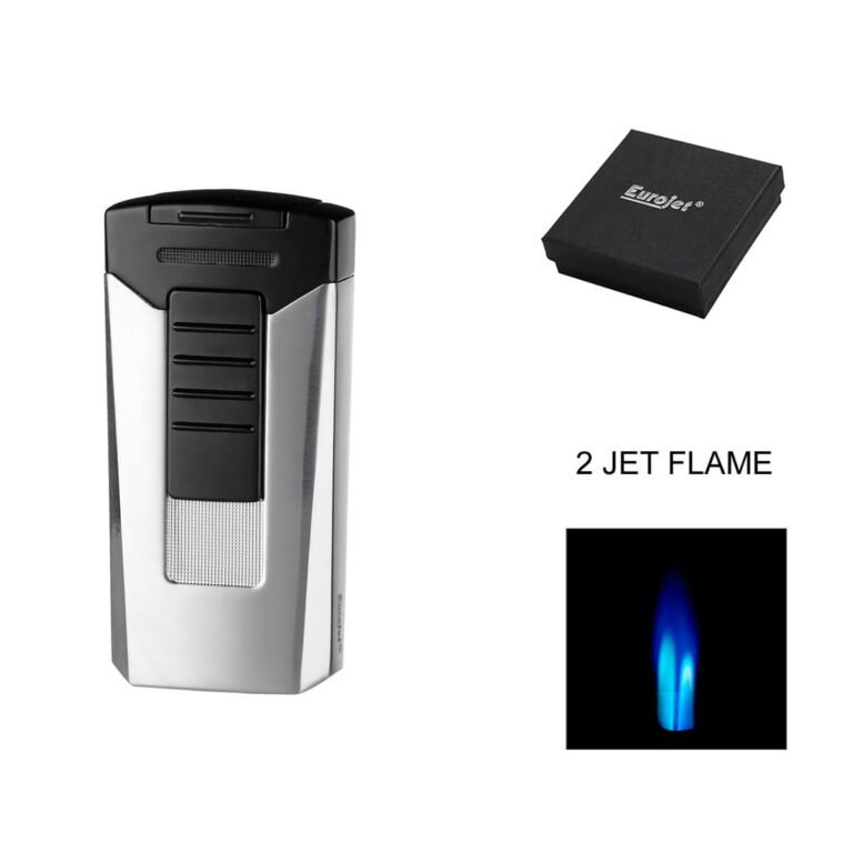 Eurojet Cigar Lighter 2xJet Race Chrome