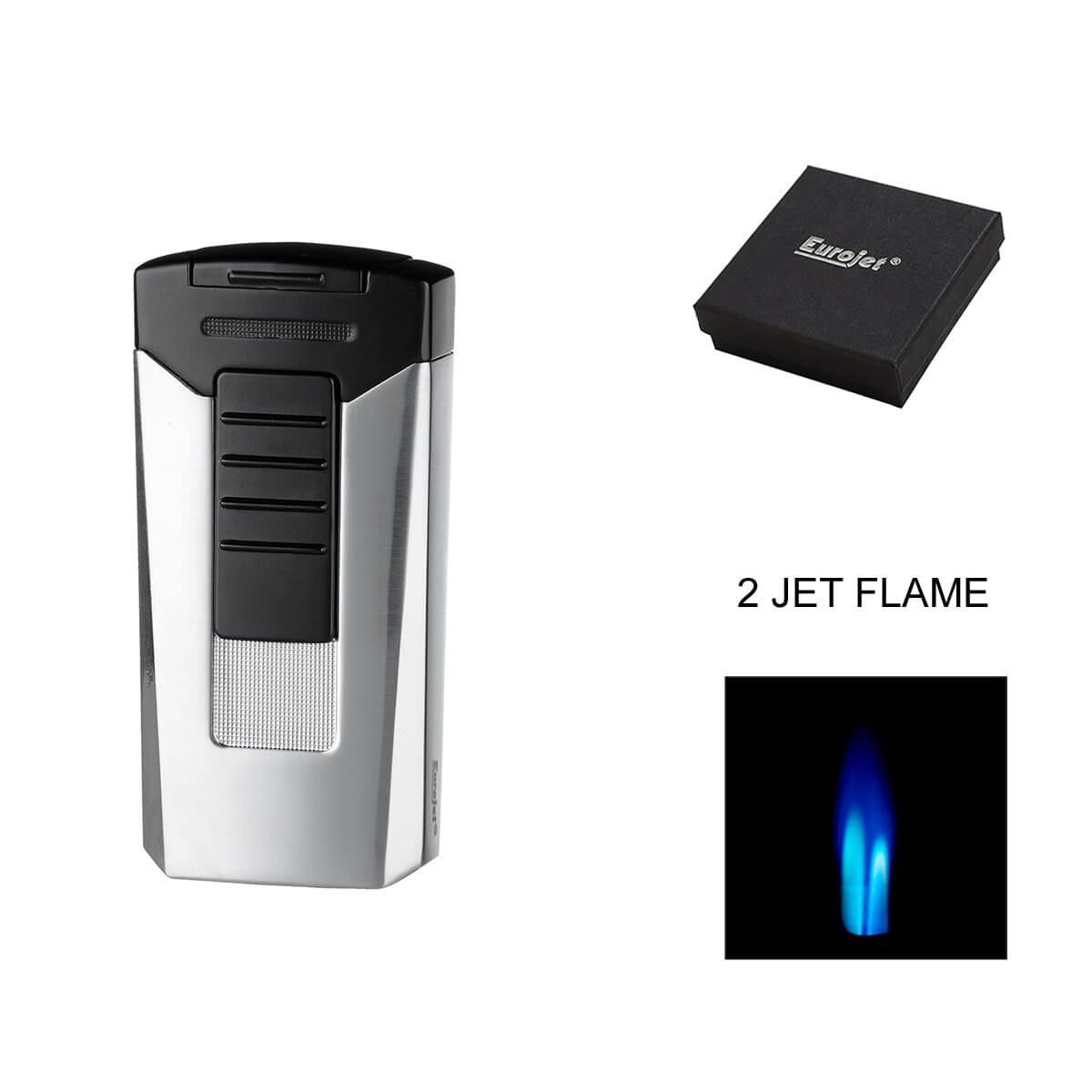 Eurojet Cigar Lighter 2xJet Race Chrome
