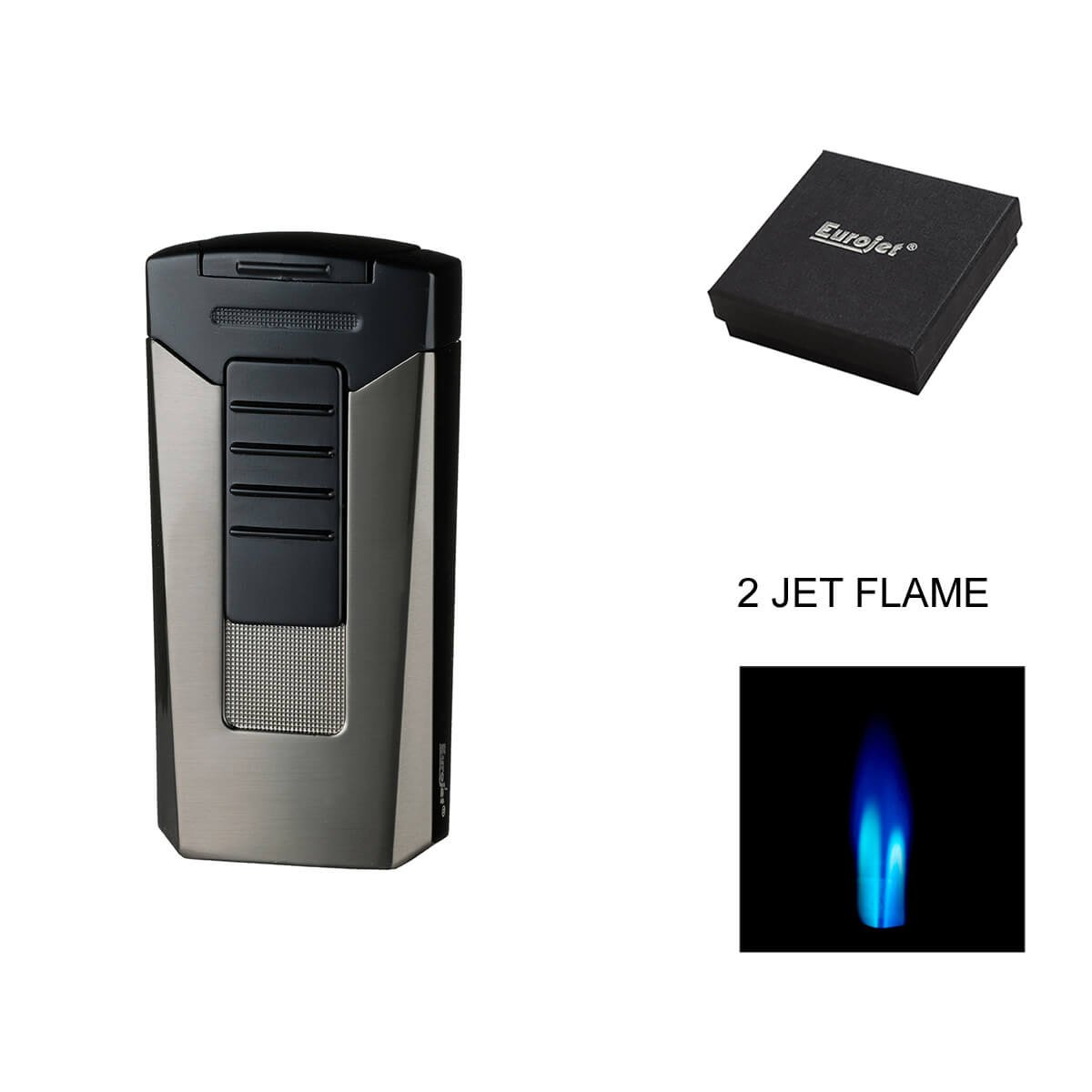 Eurojet Cigar Lighter 2xJet Race Dark Gun