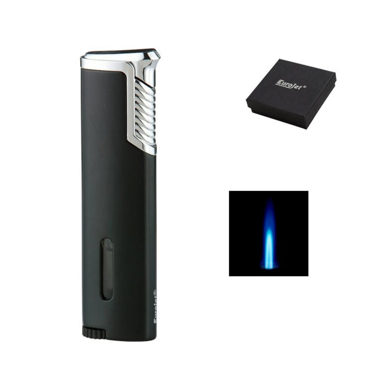 Eurojet lighter 1xJet Black-Silver
