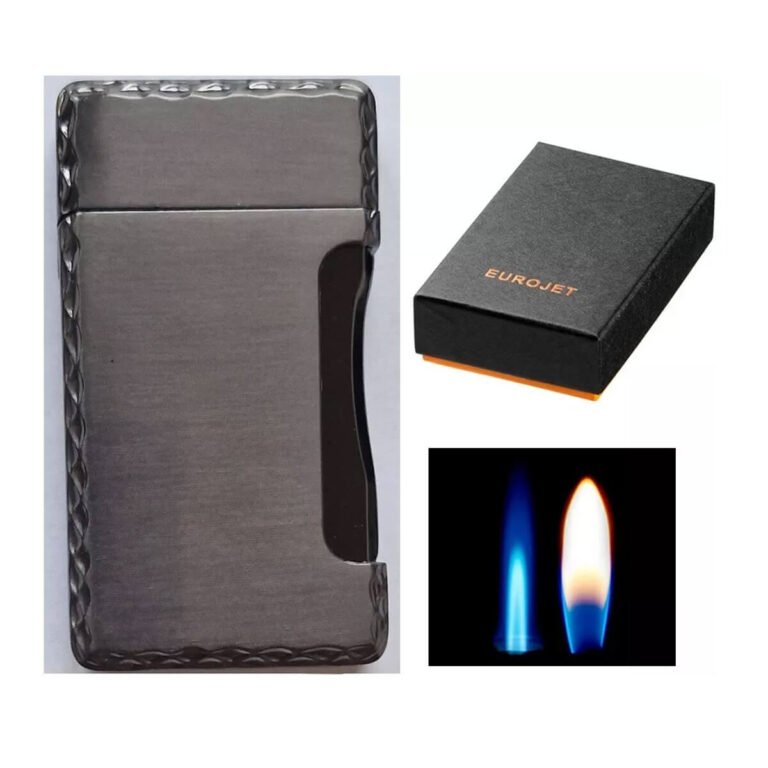 Eurojet lighter Double Flame Brush Grey