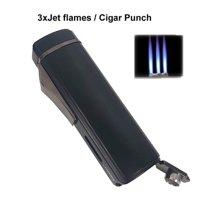 Eurojet Lighter 3xJet/Cigar Punch Black