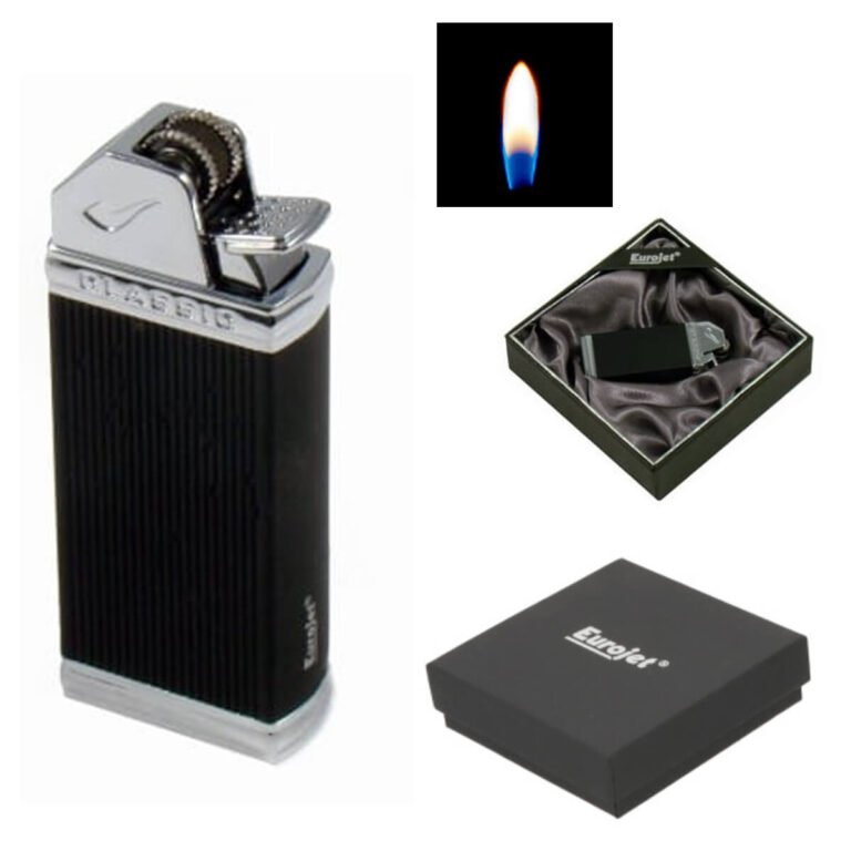 Eurojet Pipe Lighter Classic Flint Black