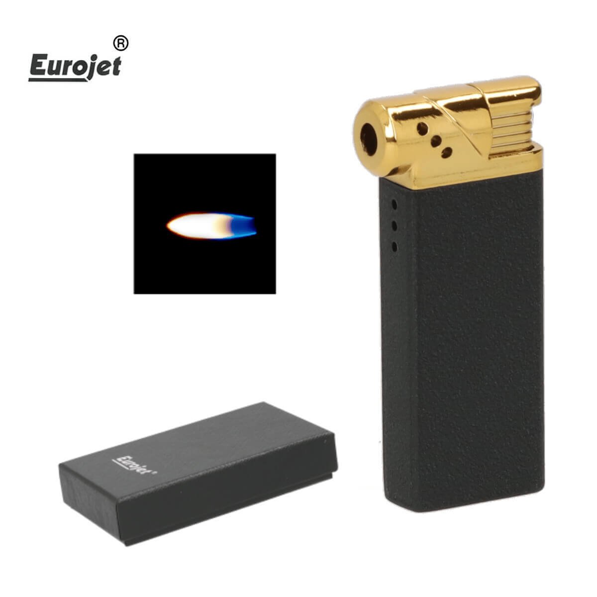 Eurojet Pipe Lighter Black/Gold