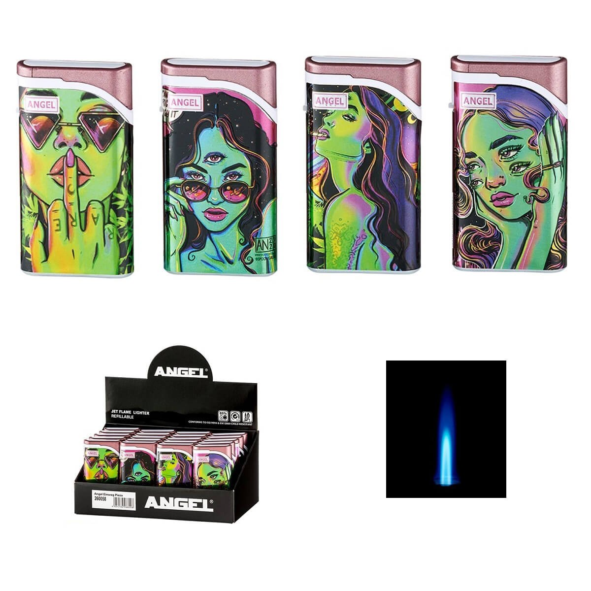 Display Lady Lighter Hearts 1x Jet 4 designs