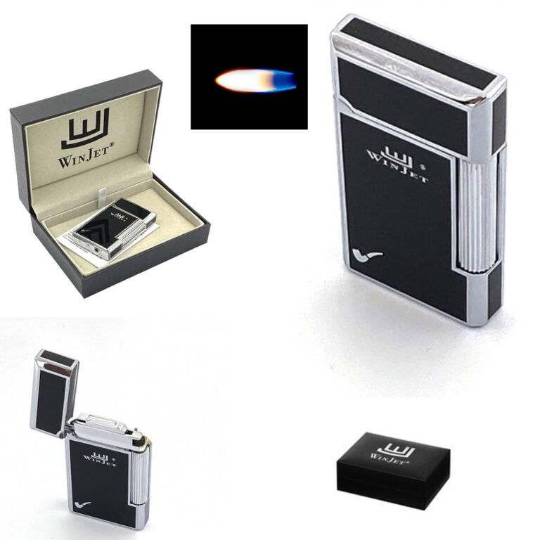 Winjet Pipe Lighter Classic Flint Black