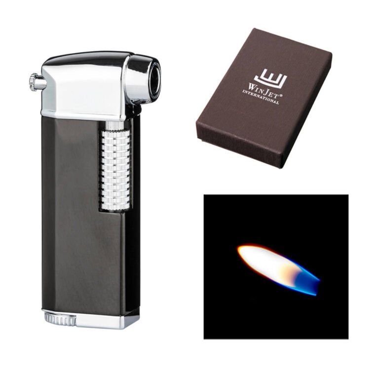 Winjet Lighter Pipe Black-Silver