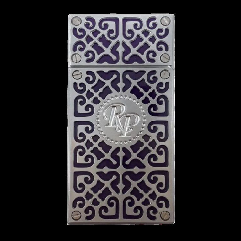 Rocky Patel Burn Cigar Lighter 2xJet Silver- Purple