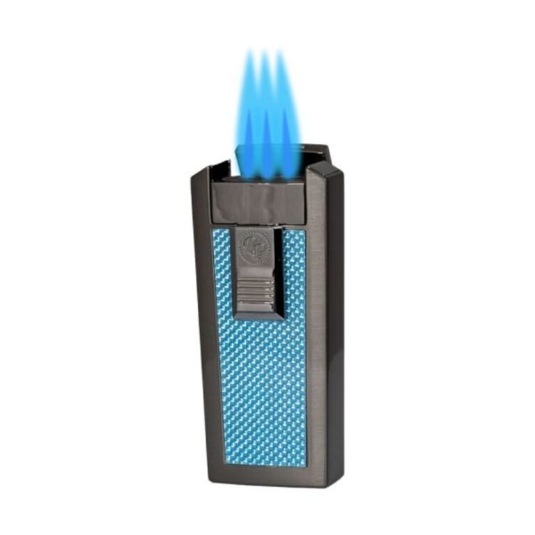 Rocky Patel CFO Cigar Lighter 3xJet Gunmetal- Blue