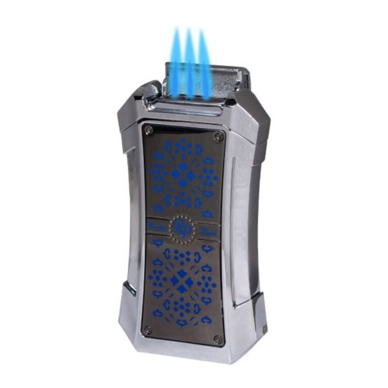 Rocky Patel Genesis Cigar Lighter 3xJet Chrome-Blue