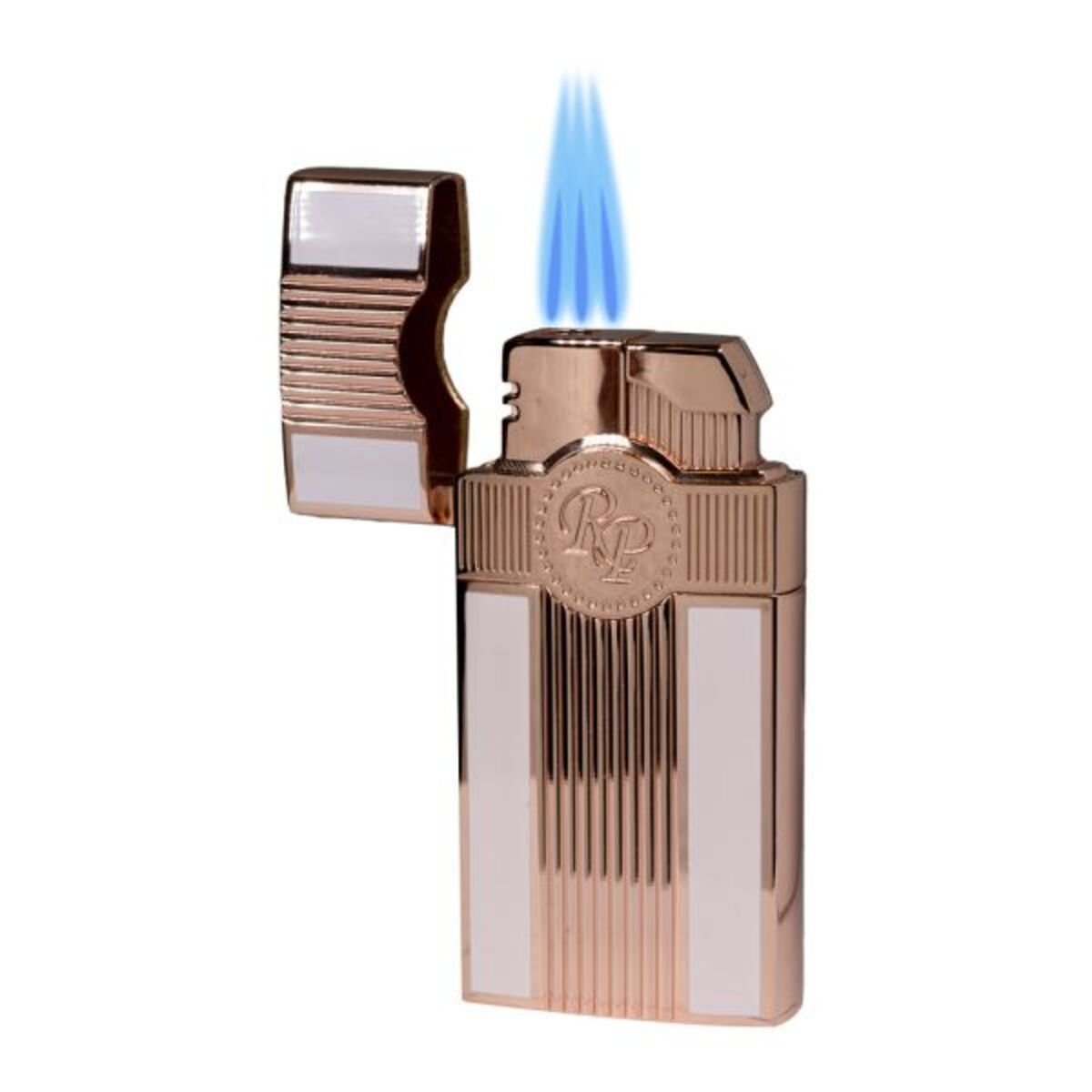 Rocky Patel Executive Cigar Lighter 1xJet Rose Gold-White