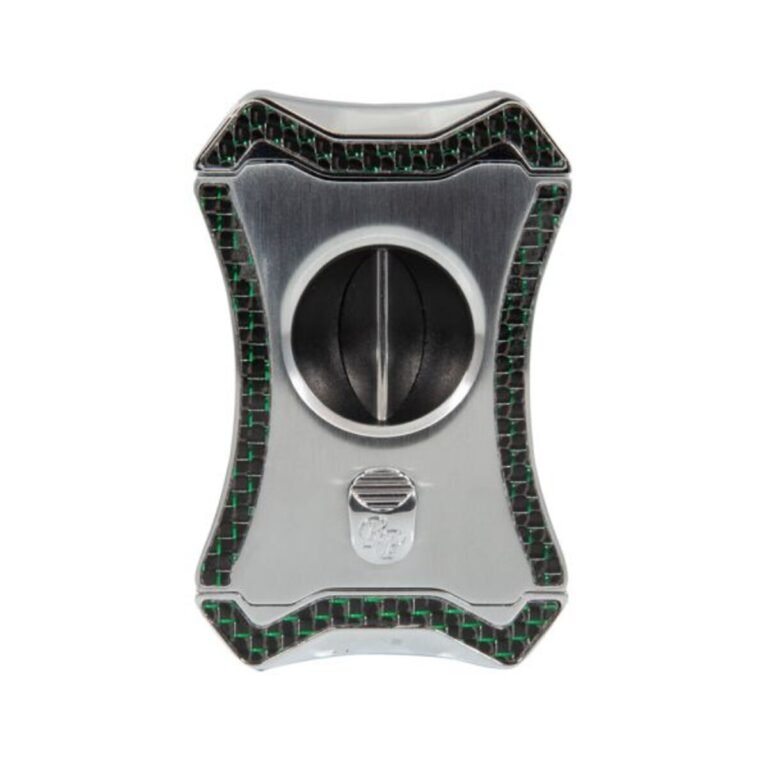 RP-3300013 Cigar Cutter Viper Rocky Patel V-Cut Carbon Silver- Green