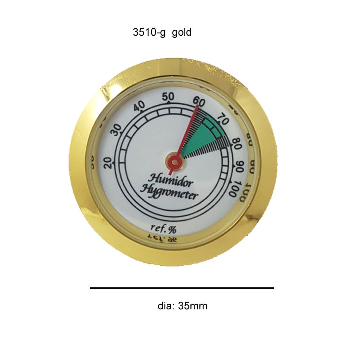 Analog Hygrometer with glass