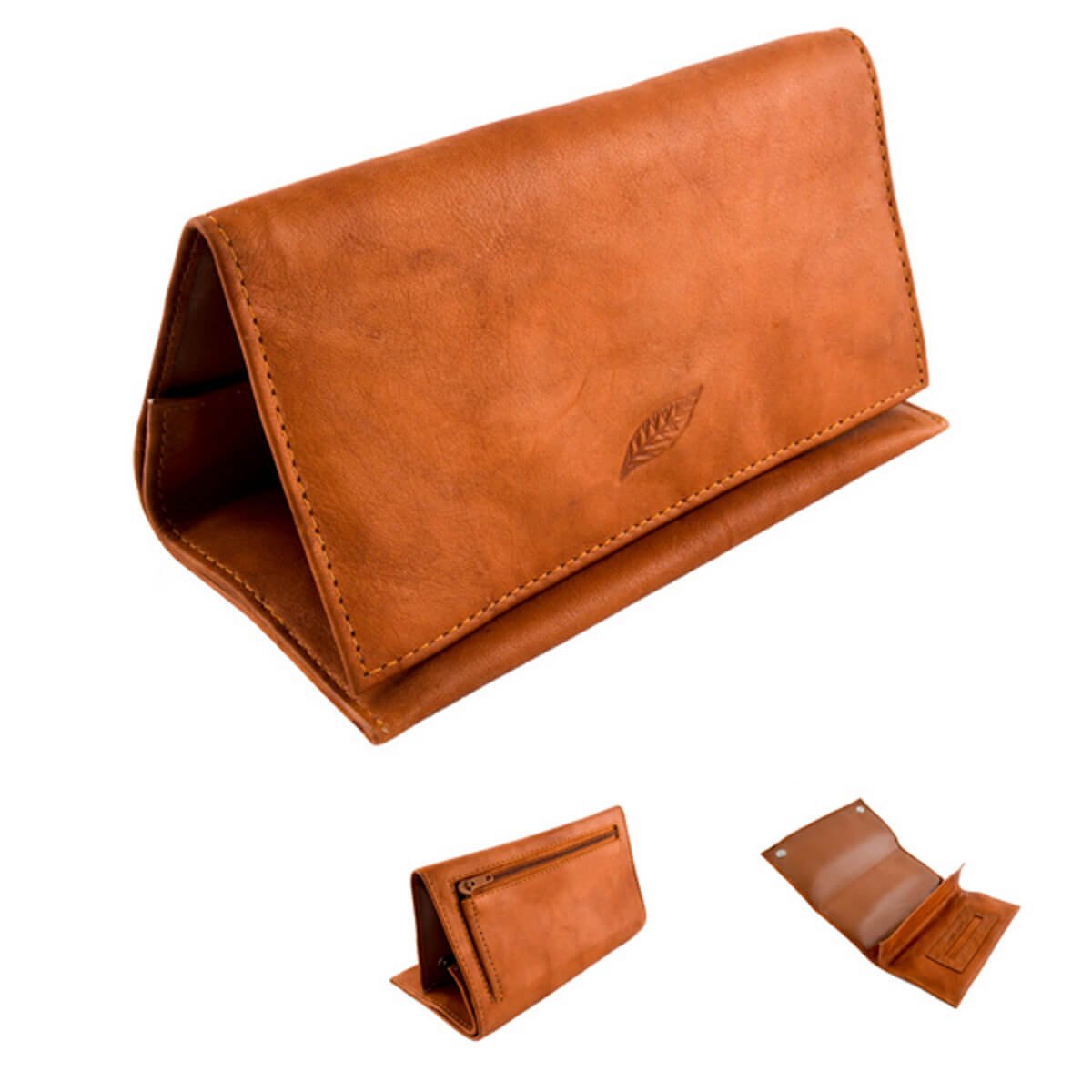 Leather Tobacco Pouch Tan