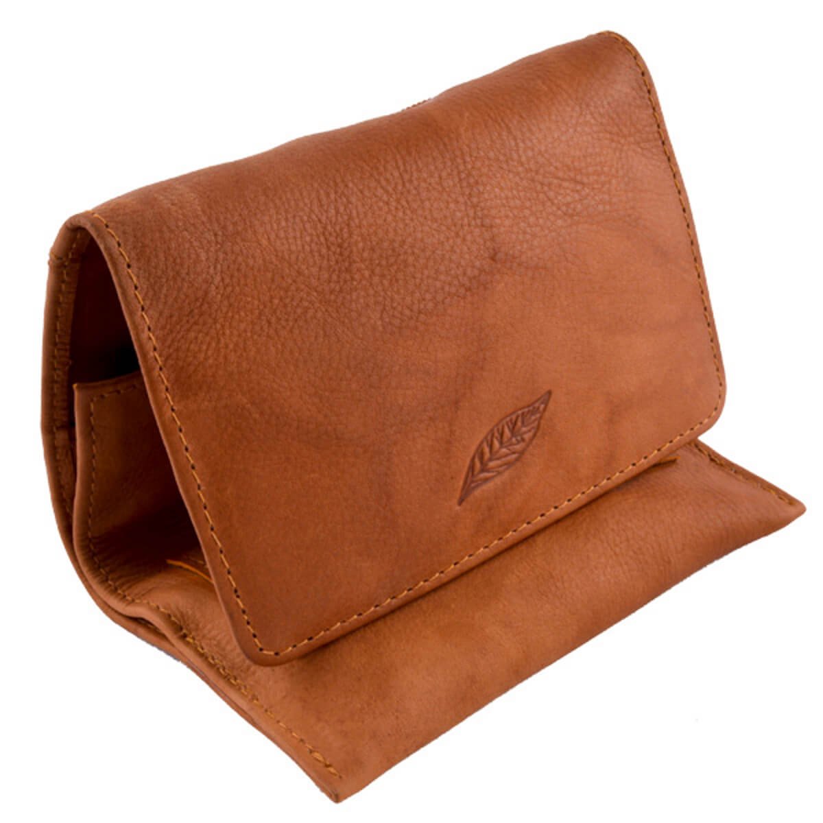 Leather Tobacco Pouch Tan