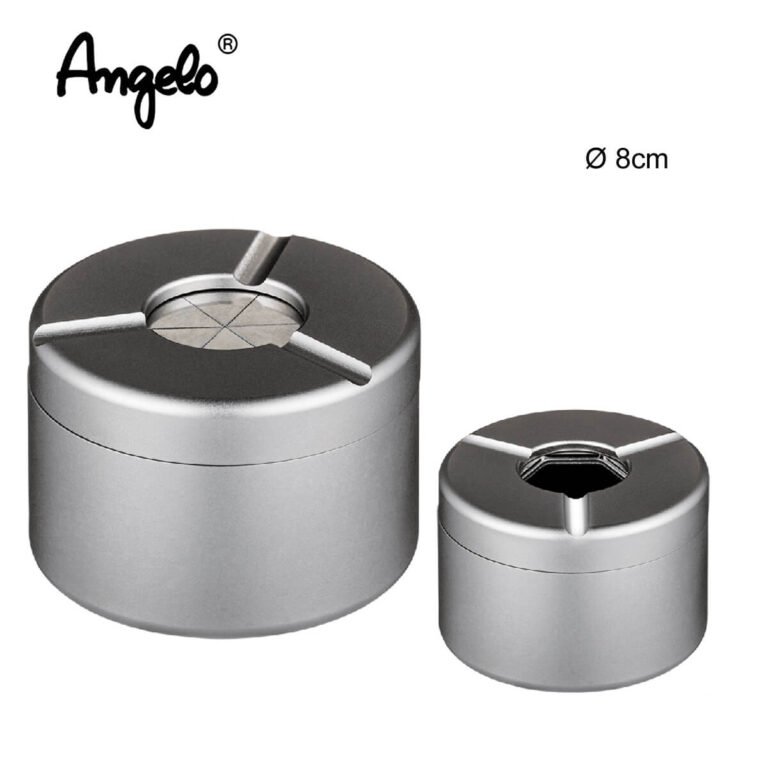 Angelo Aluminum Cigarette Ashtray Grey 8cm