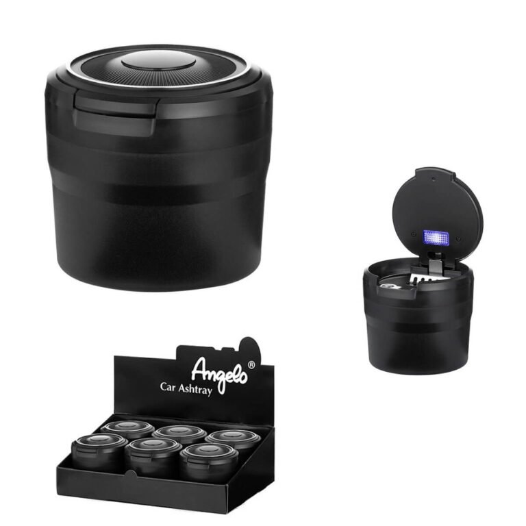 Angelo Car Ashtray Black with Led