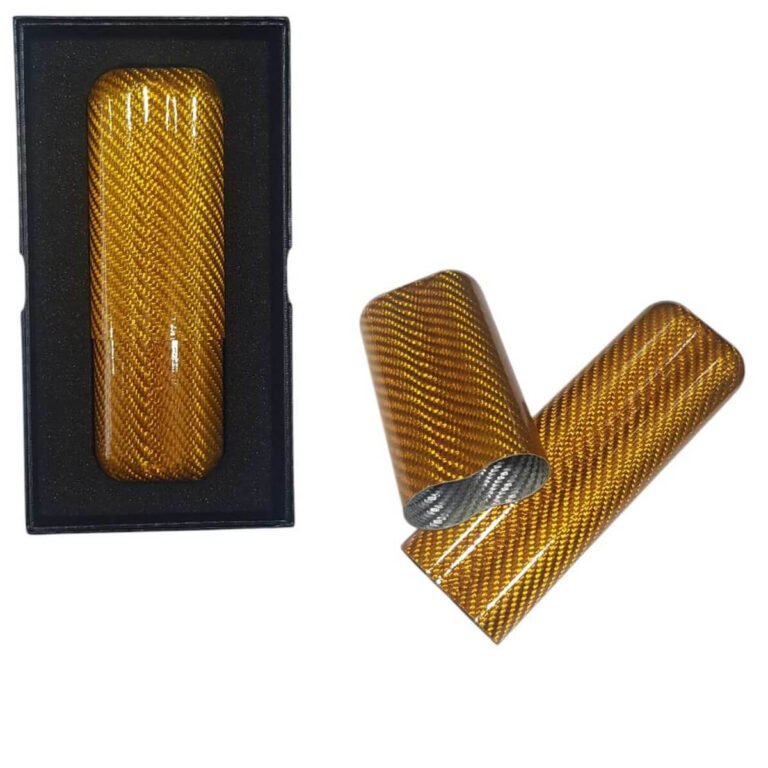 Carbon Fiber Cigar Case for 2 cigars