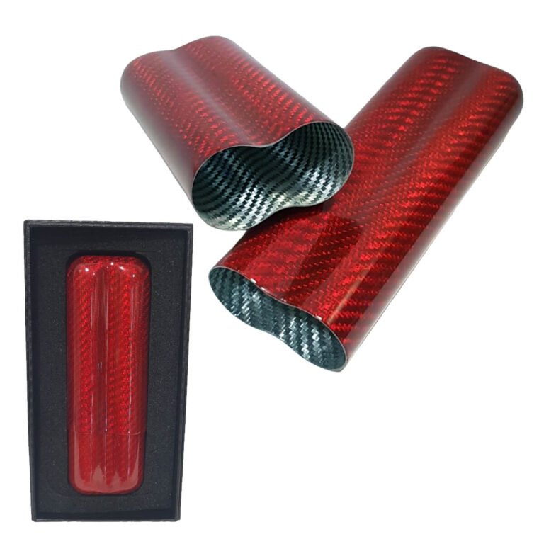 Carbon Fiber Cigar Case for 2 cigars