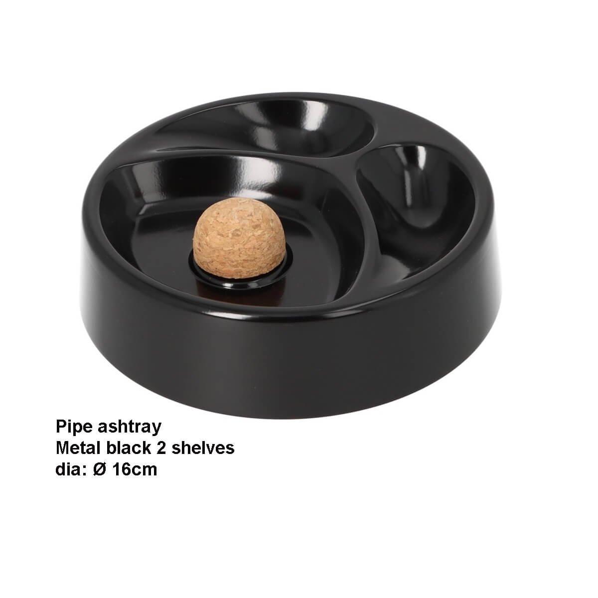 Angelo Metal asthray for 2 pipes