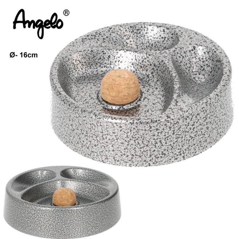Angelo Metal asthray for 2 pipes