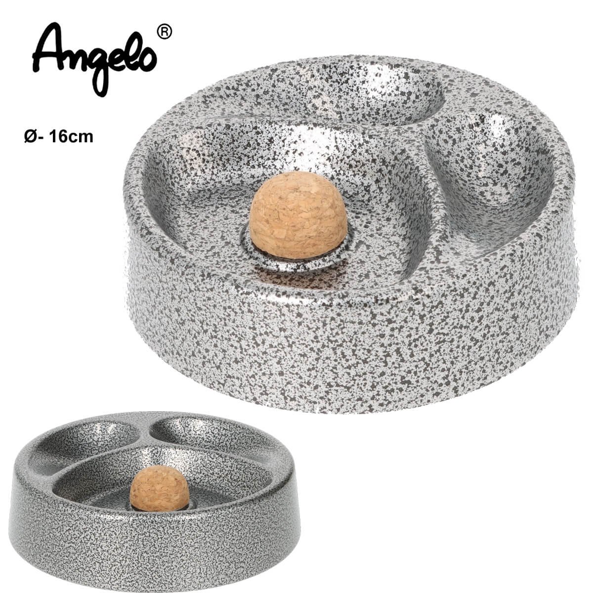 Angelo Metal asthray for 2 pipes