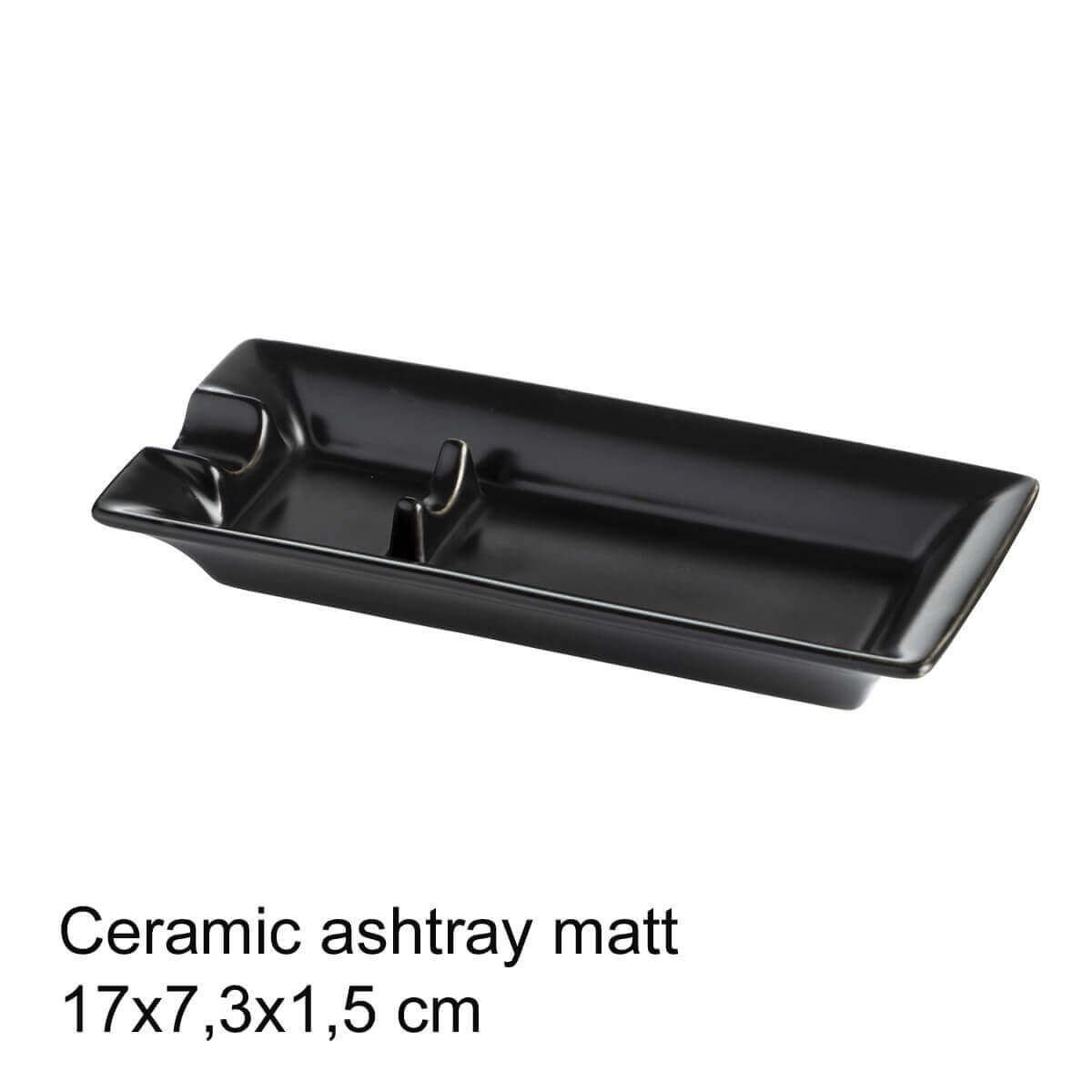 Cigar Ashtray Ceramic Black matt 1