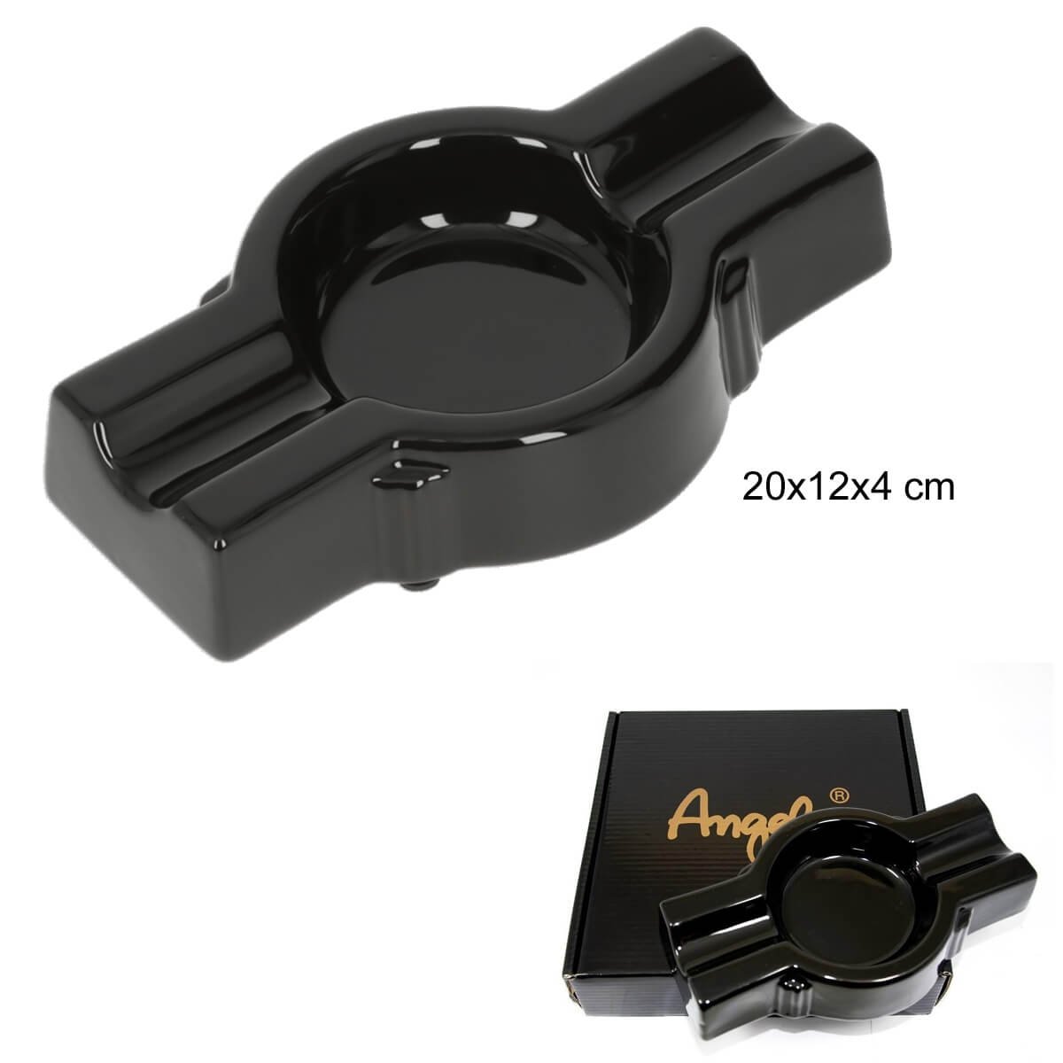 Angelo Ceramic Cigar Astray for 2 cigars
