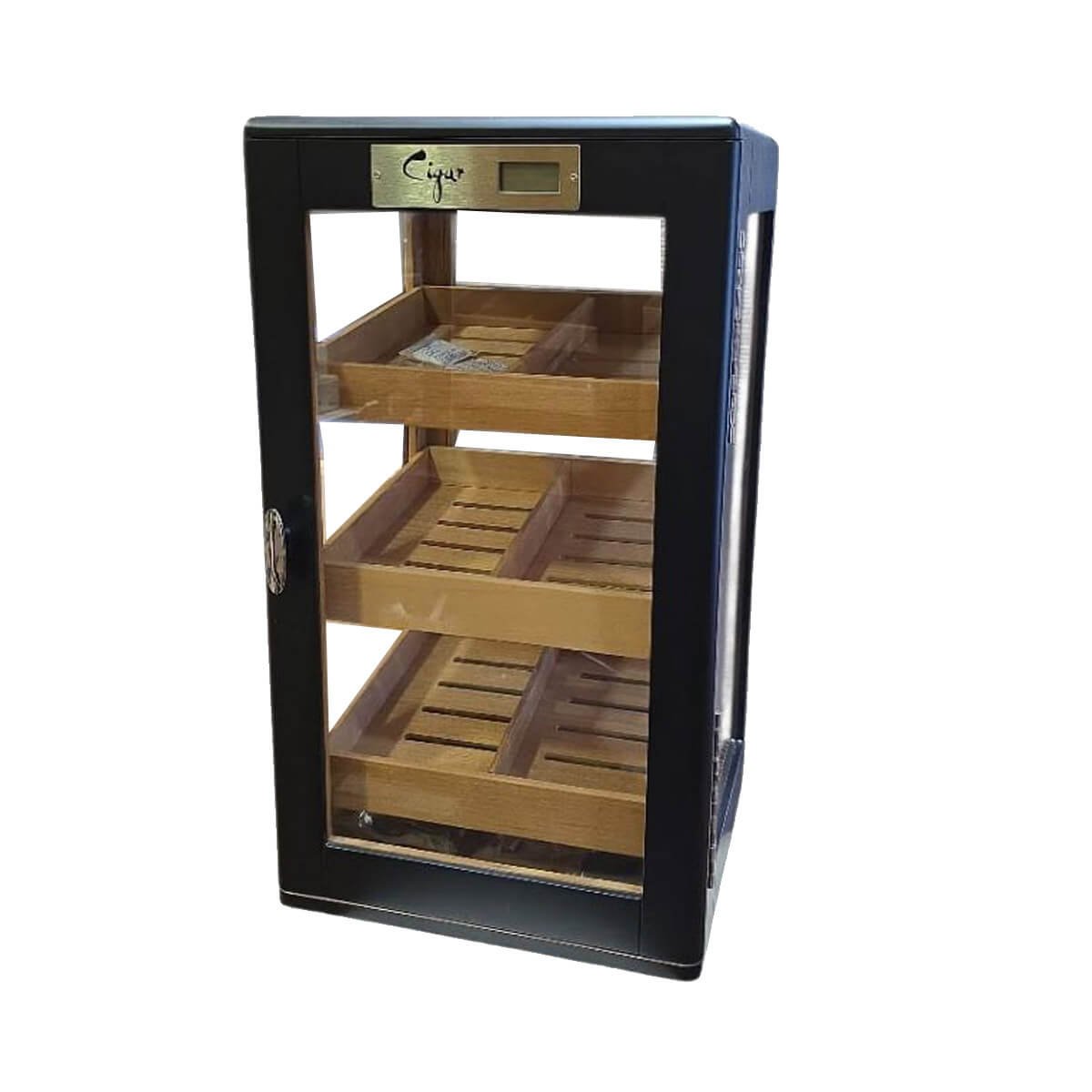 Cigar Humidor Black With Digital