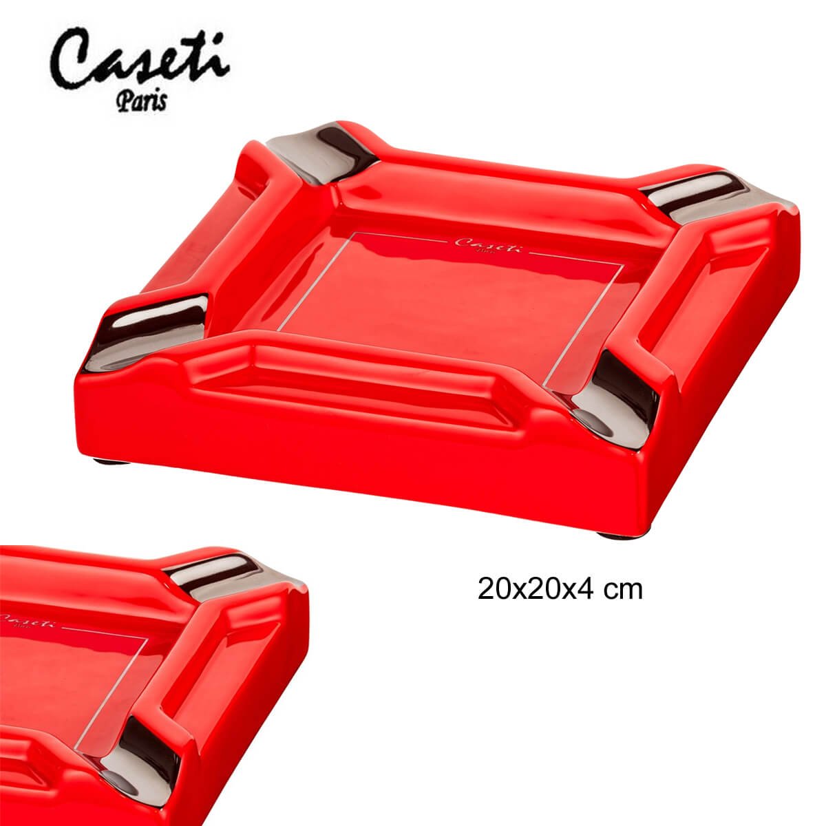 Caseti Ceramic Cigar Astray for 4 cigars