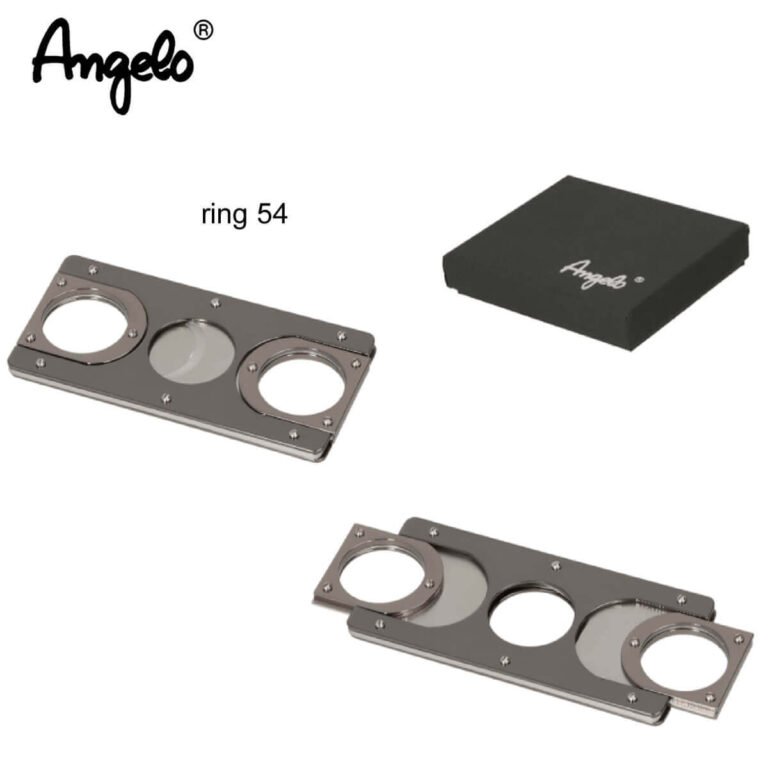 Angelo Cigar Cutter Guillotine Metal Grey