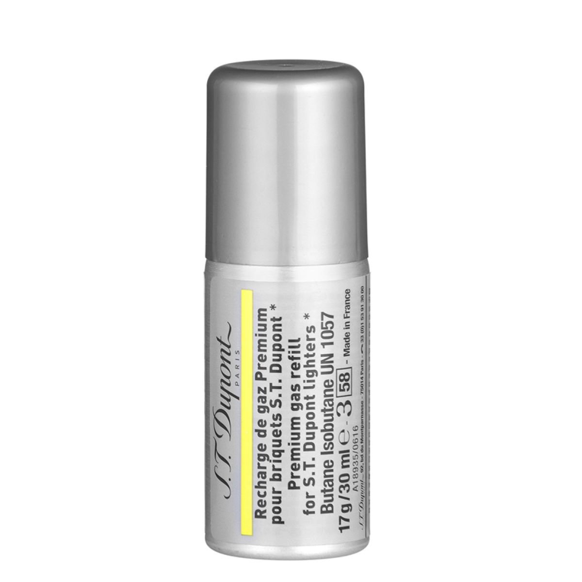 S.T. Dupont gas refill yellow 30ml