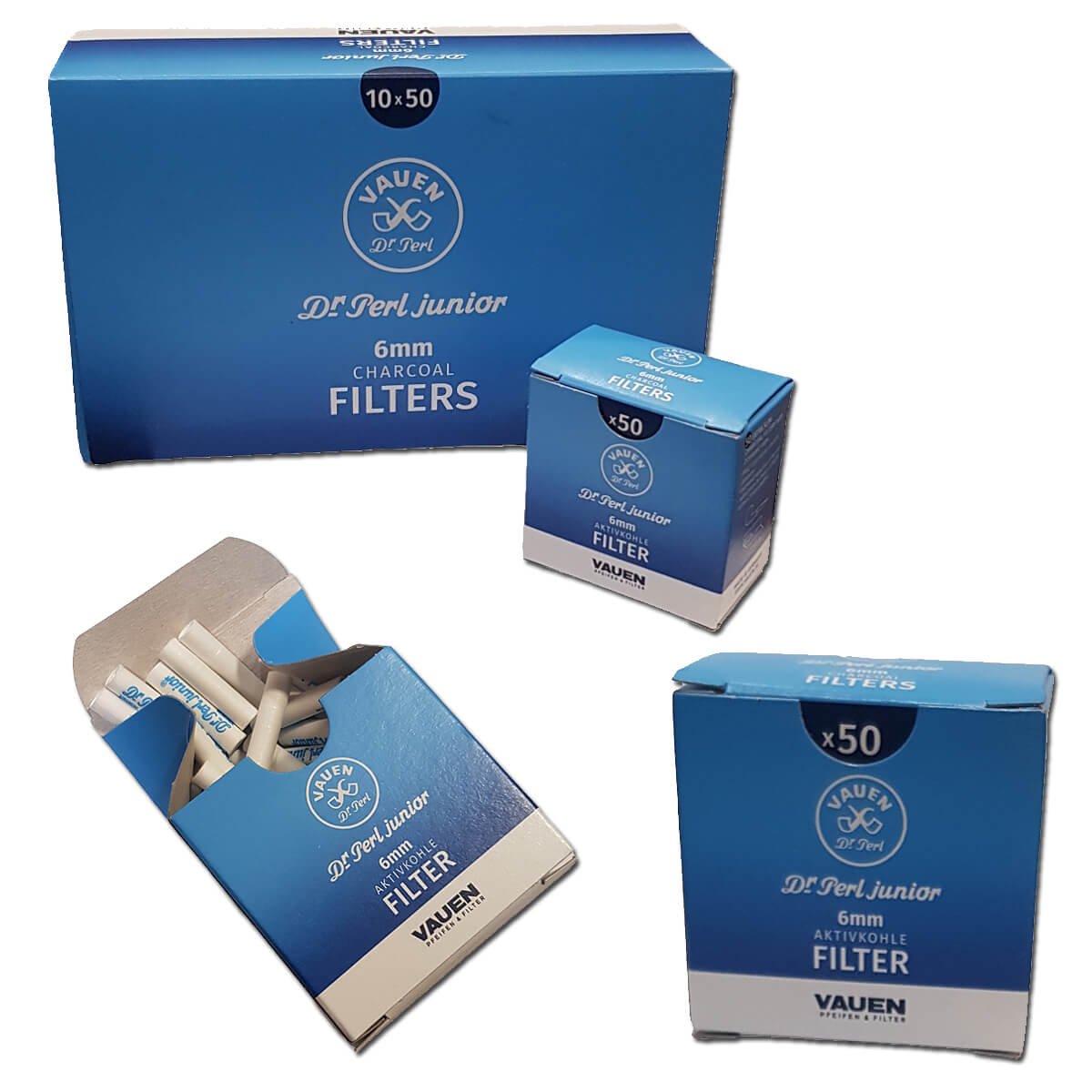 Vauen Dr.Perl Pipe Filters 6mm 50s
