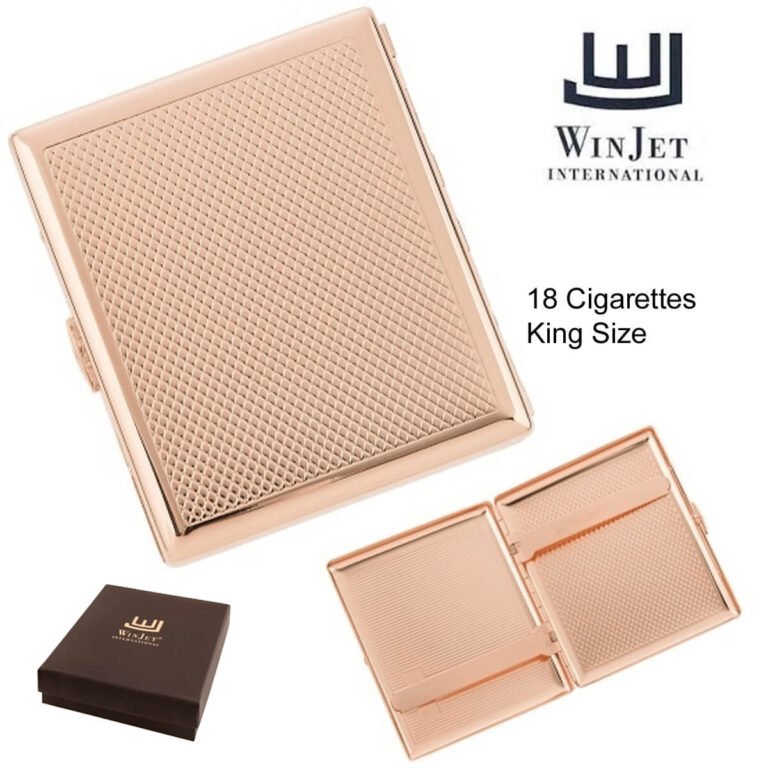 Winjet Cigarette case with Clip Pink-Gold