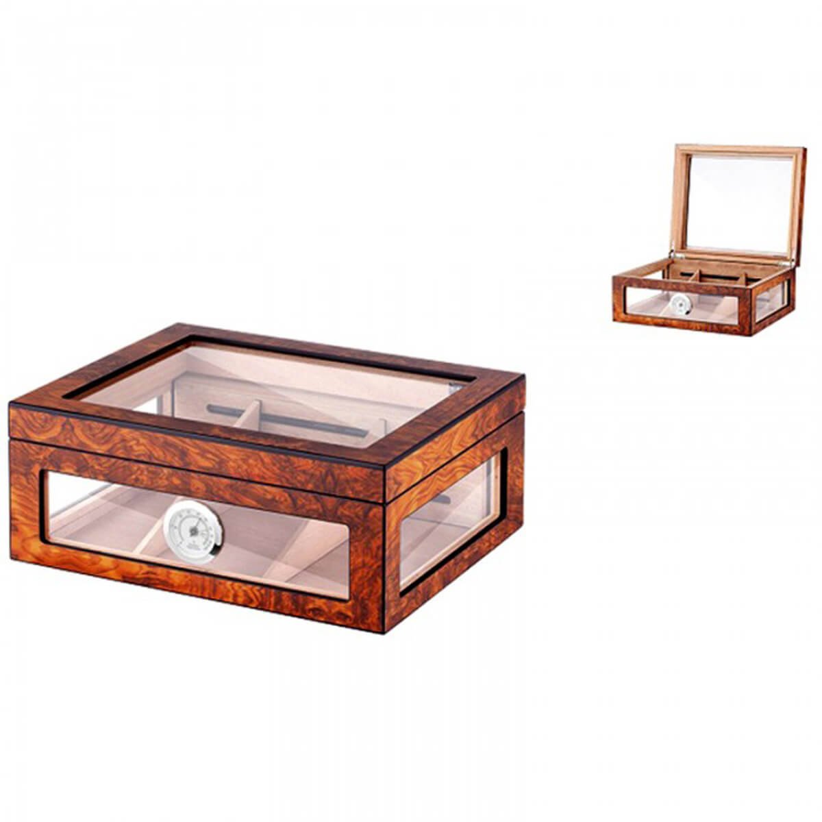 Cigar Humidor with glass on top