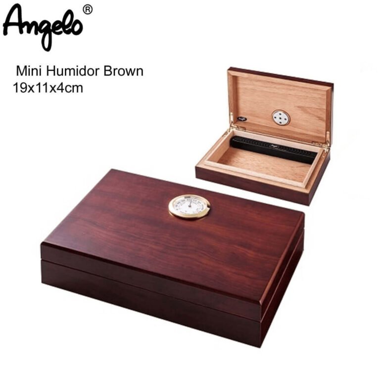 Angelo Cigar Humidor Mini Brown