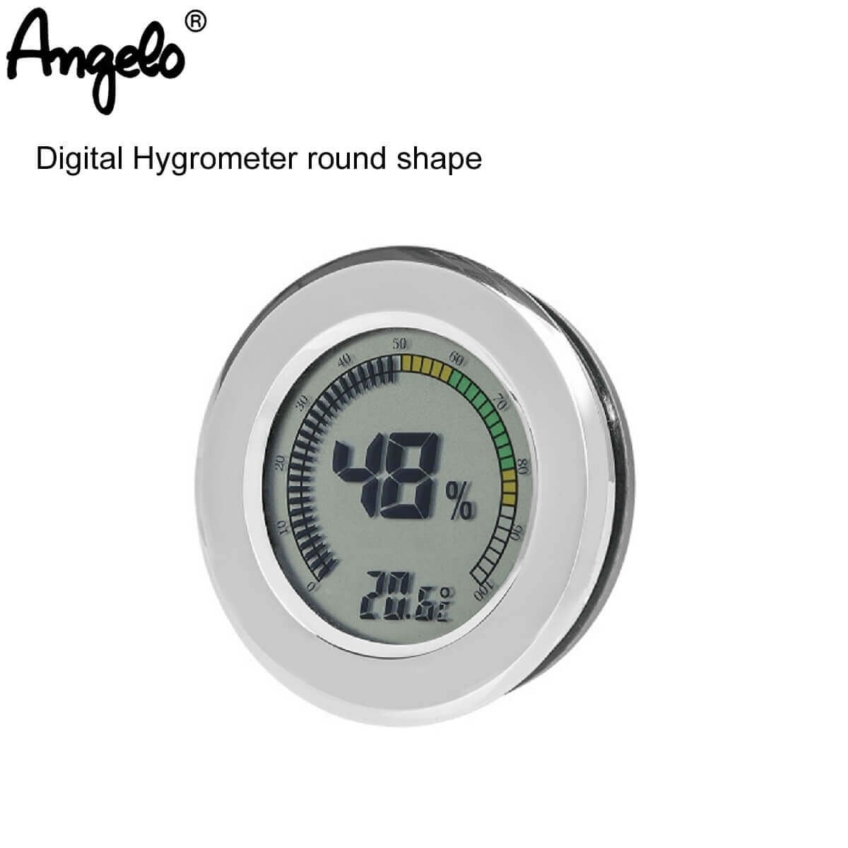 Angelo Digital Hygrometer Round